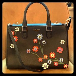 Henri bendel embellished satchel